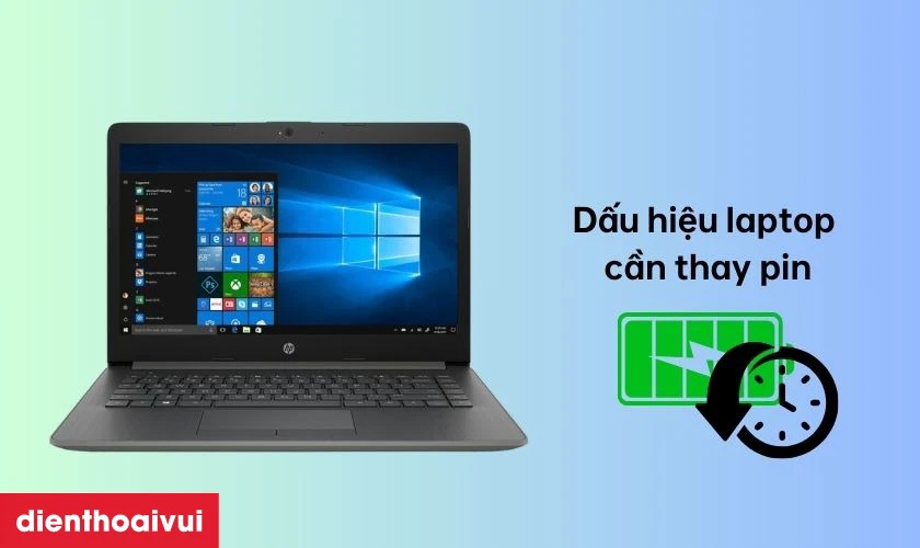 Dấu hiệu laptop HP Pavilion 15 DB1059AU NQ cần thay pin