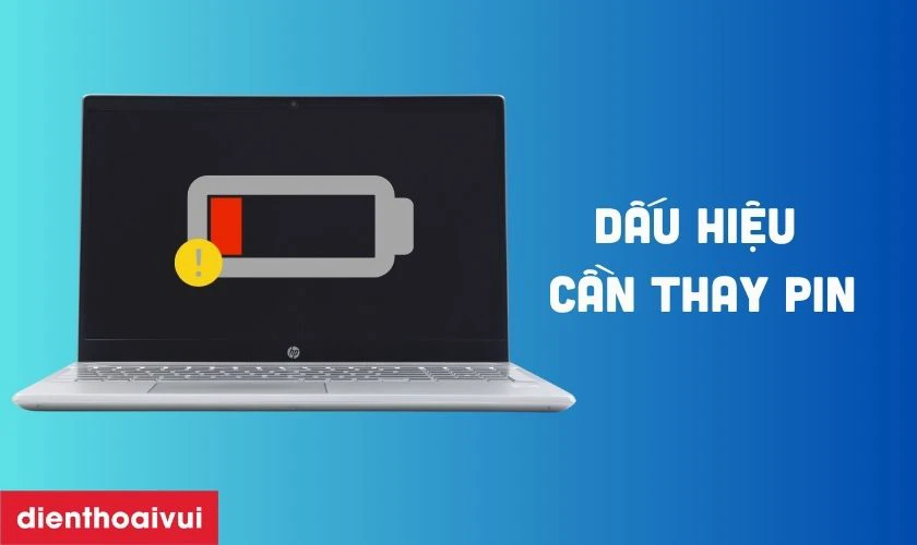 C&aacute;ch nhận biết pin laptop HP Pavilion 15AS bị hỏng