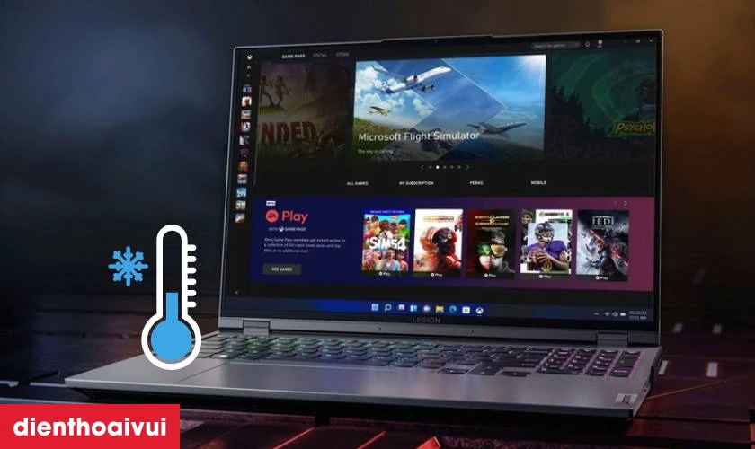 Duy tr&igrave; nhiệt độ laptop Lenovo lu&ocirc;n ở mức ổn định
