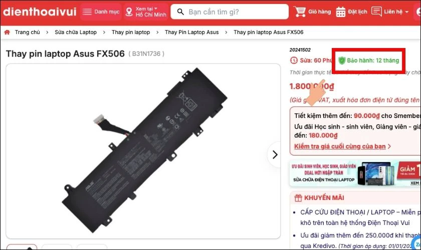 Chọn cửa hàng có bảo hành rõ ràng