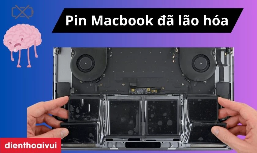 Tuổi thọ của pin Macbook đã đến hạn