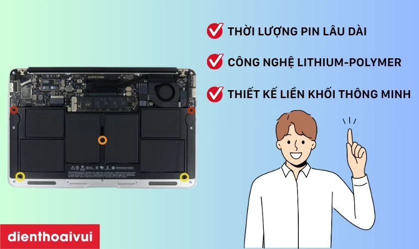 Đặc điểm nổi bật của pin MacBook Air 2014 11 inch A1466