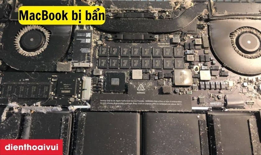 Kh&ocirc;ng vệ sinh, bảo dưỡng MacBook định kỳ