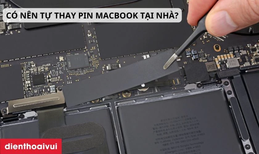 Quy trình thay pin khá phức tạp
