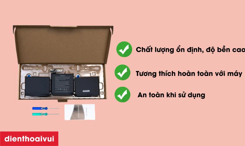 Ưu điểm pin GENA ch&iacute;nh h&atilde;ng cho MacBook