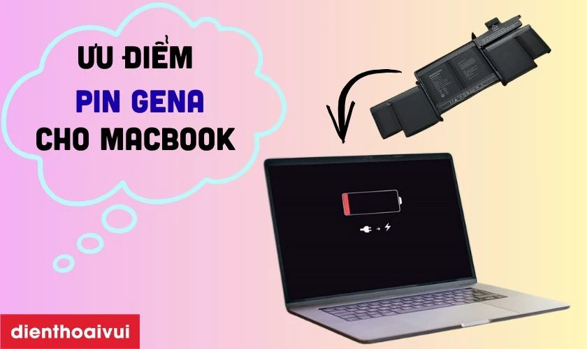Ưu điểm pin GENA ch&iacute;nh h&atilde;ng cho MacBook