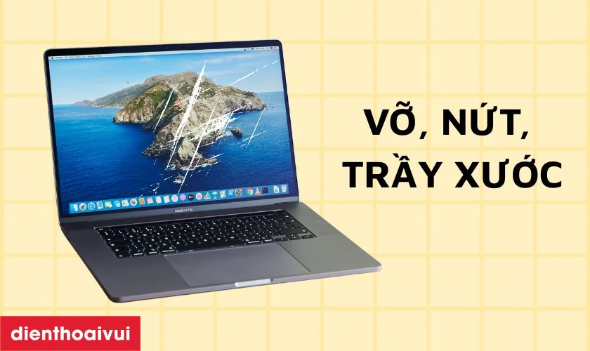 Dấu hiệu cần thay m&agrave;n h&igrave;nh MacBook Pro M1 Pro 2021/2022 16 inch A2485 nguy&ecirc;n khung