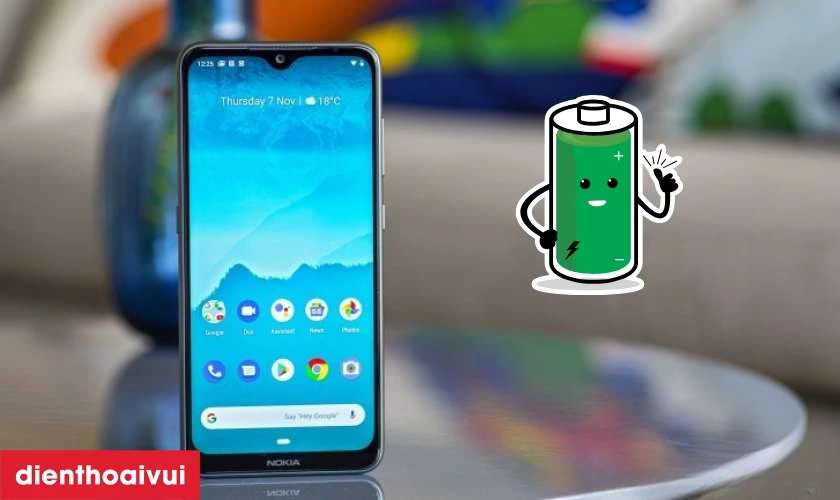 Đ&aacute;nh gi&aacute; pin điện thoại Nokia 6.2