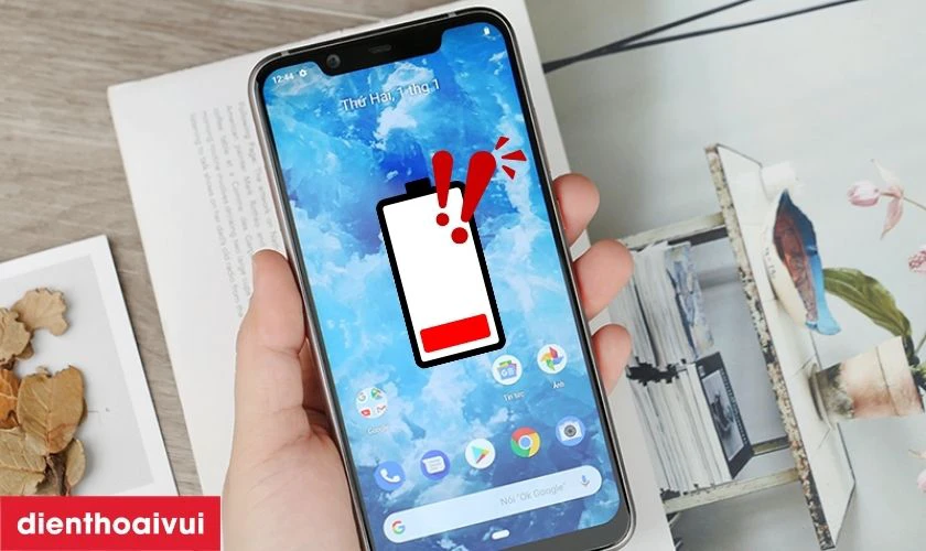 Dấu hiệu cần thay pin Nokia 8.1
