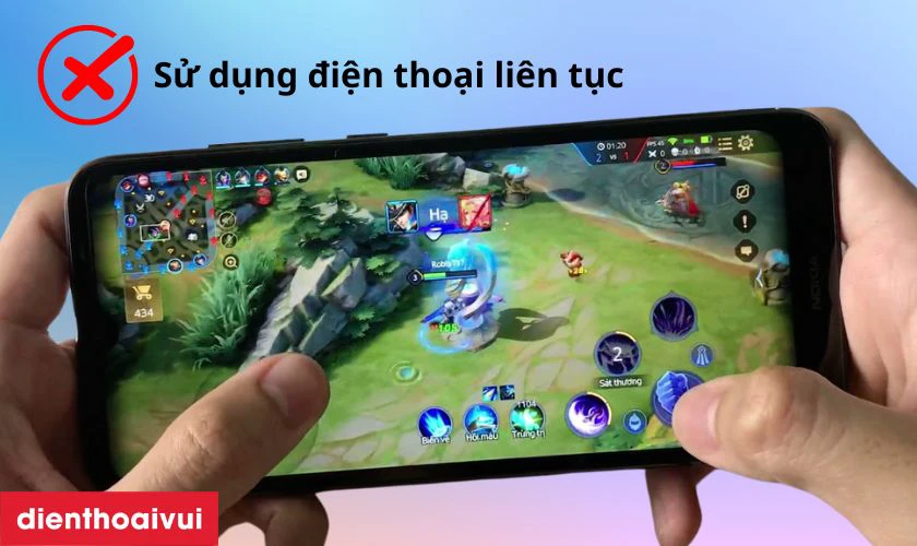 Chơi game li&ecirc;n tục l&agrave;m pin nhanh chai