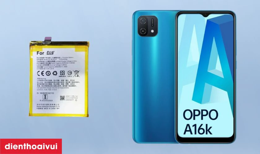 Giới thiệu pin Oppo A16K