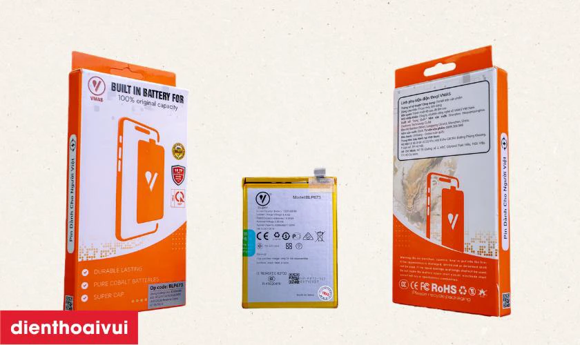 Pin Oppo A35 dung lượng cao Vmas c&oacute; g&igrave; nổi bật?