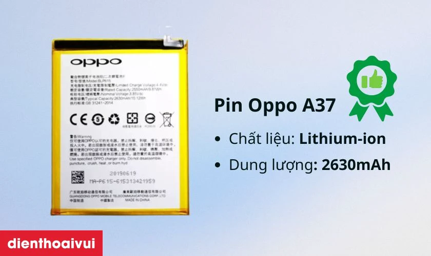 Thay pin OPPO A37