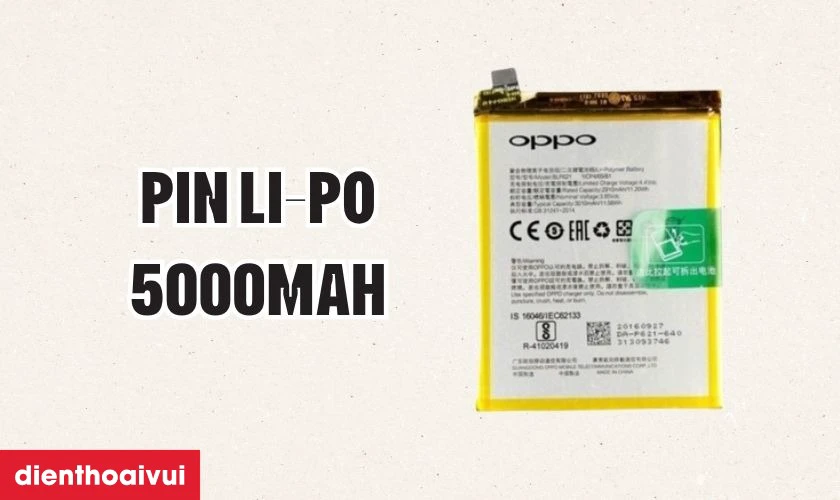 Giới thiệu pin OPPO A5 2020
