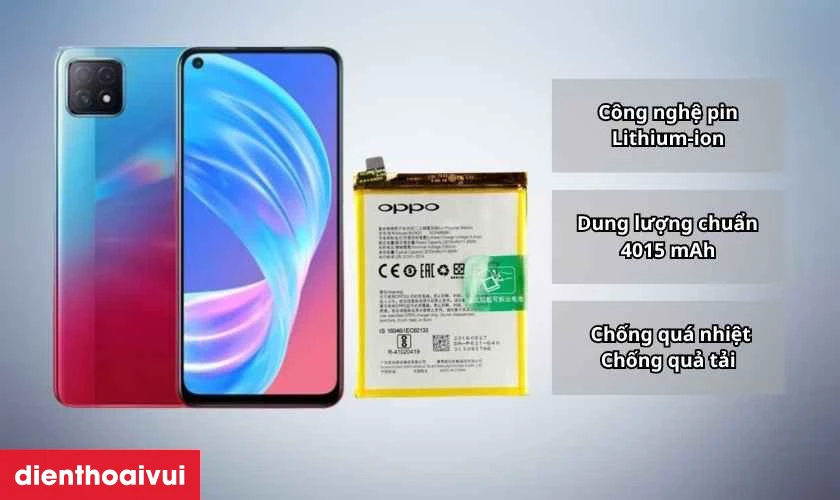 Giới thiệu thiệu pin thay cho Oppo A73