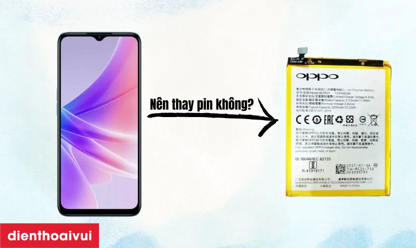 C&oacute; n&ecirc;n thay pin OPPO A77 kh&ocirc;ng?