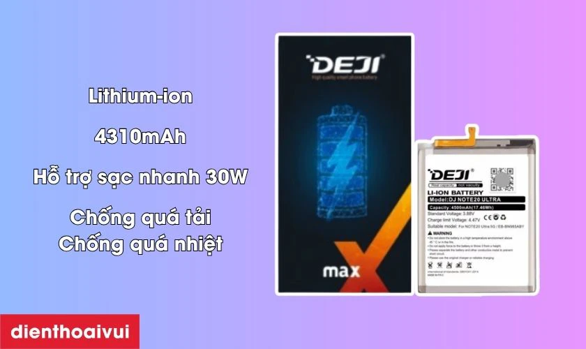 Tổng quan pin Oppo A94 4G hãng Deji
