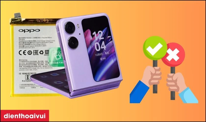 C&oacute; n&ecirc;n thay pin OPPO Find N2 Flip 5G kh&ocirc;ng?