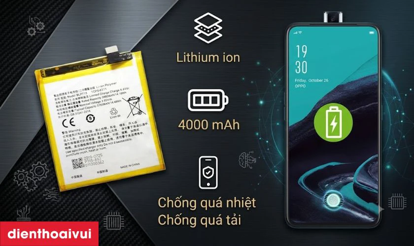 Đặc điểm của pin OPPO Reno 2F