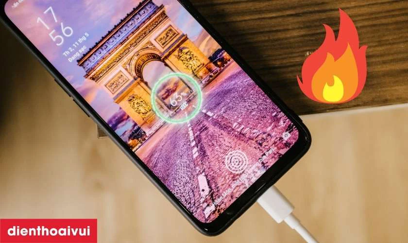 M&aacute;y tỏa nhiệt rất nhiều khi sạc