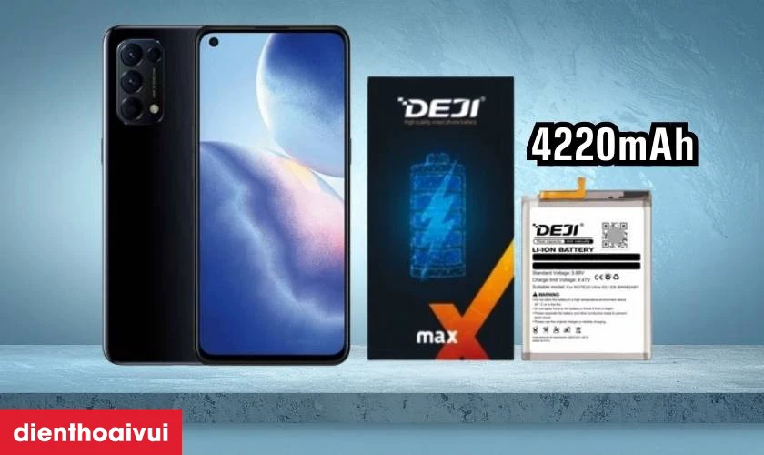 Thay pin OPPO Reno 5 ch&iacute;nh h&atilde;ng Deji