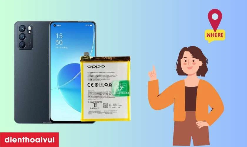 Cửa hàng thay pin OPPO Reno 6 5G chính hãng