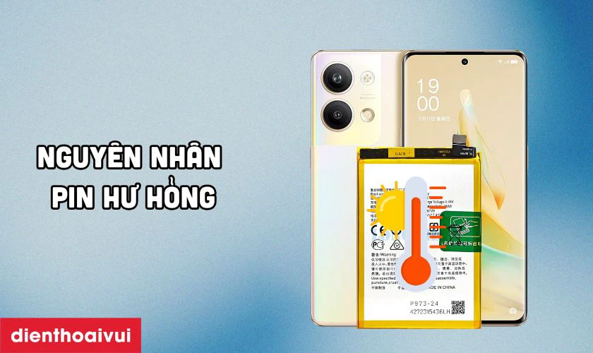 Nguy&ecirc;n nh&acirc;n pin OPPO Reno 9 Pro 5G bị chai ph&ograve;ng v&agrave; hư hỏng