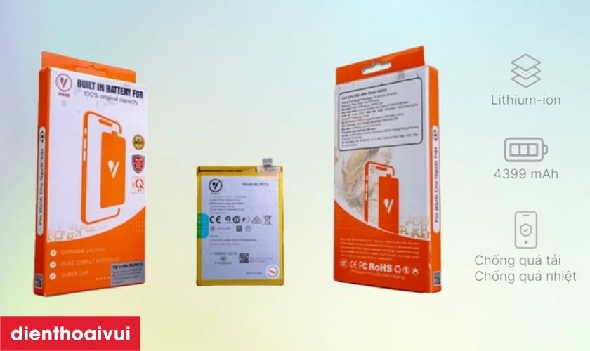 Pin Realme C1 dung lượng cao Vmas có gì nổi bật?