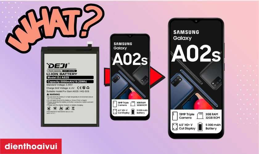 Pin Samsung A02S ch&iacute;nh h&atilde;ng Deji l&agrave; g&igrave;?