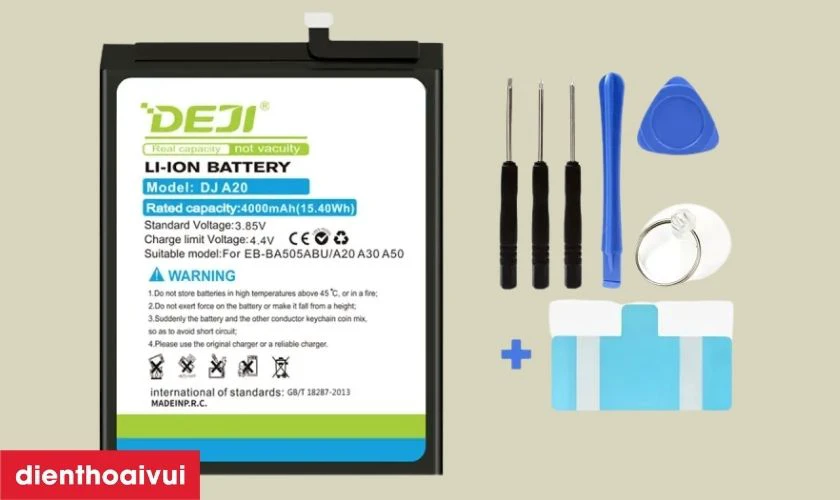 Pin Samsung A10s ch&iacute;nh h&atilde;ng Deji l&agrave; g&igrave;?
