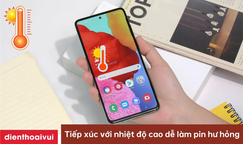 Tiếp x&uacute;c với nhiệt độ cao, m&ocirc;i trường n&oacute;ng thời gian d&agrave;i
