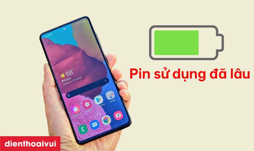 Pin hết bảo h&agrave;nh, sử dụng đ&atilde; l&acirc;u