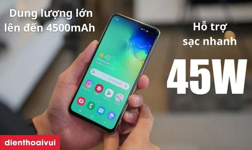 Đ&aacute;nh gi&aacute; pin điện thoại Samsung A91