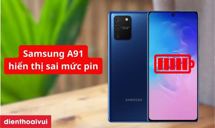 T&igrave;nh trạng sụt pin bất thường, hiển thị sai mức pin