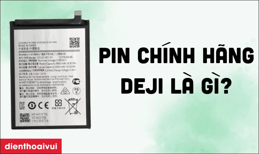 Pin ch&iacute;nh h&atilde;ng Deji l&agrave; g&igrave;?