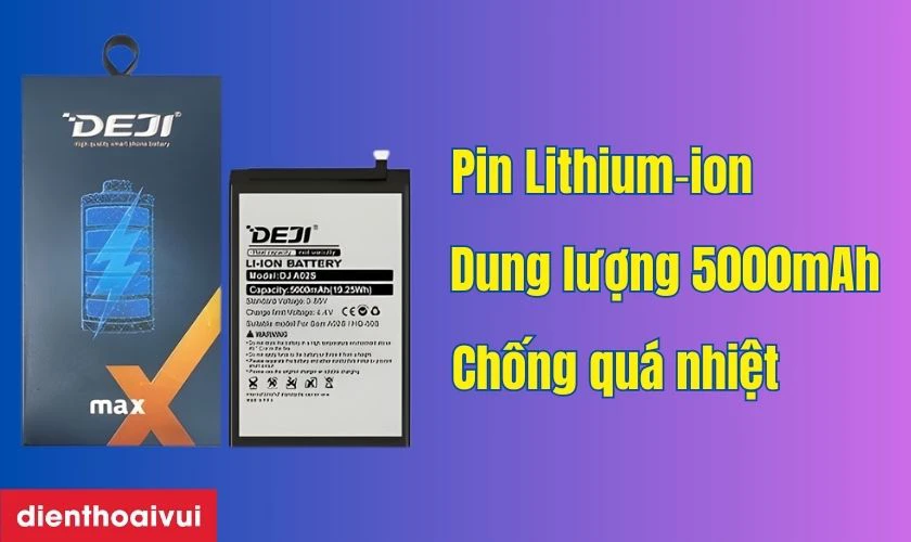Đ&aacute;nh gi&aacute; pin Samsung Galaxy A04e h&atilde;ng Deji