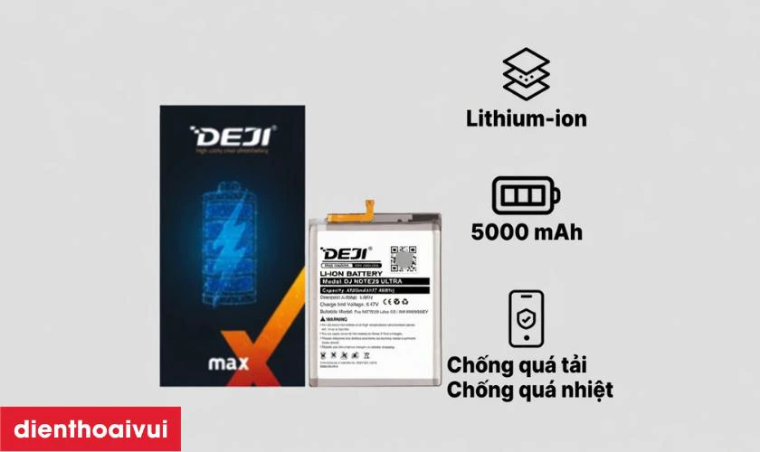 Đánh giá pin Samsung Galaxy A13 hãng Deji