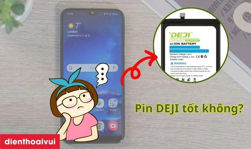 C&oacute; n&ecirc;n thay pin Samsung A20E ch&iacute;nh h&atilde;ng Deji kh&ocirc;ng?