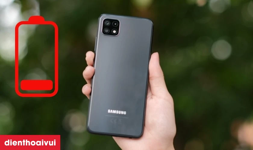 C&aacute;c dấu hiệu nhận biết bạn cần thay pin Samsung Galaxy A22 5G nhanh ch&oacute;ng
