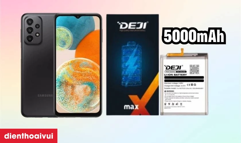 Thay pin Samsung Galaxy A23 ch&iacute;nh h&atilde;ng Deji