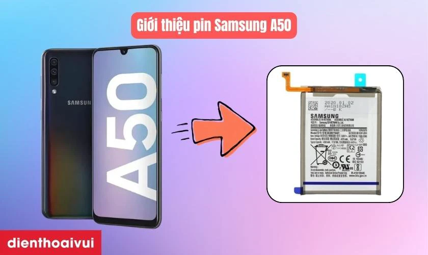 Galaxy A50 - Cấu h&igrave;nh mạnh mẽ, pin 4000mAh hỗ trợ sạc nhanh