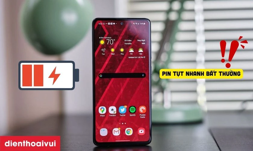 Dấu hiệu cần thay pin Samsung A51
