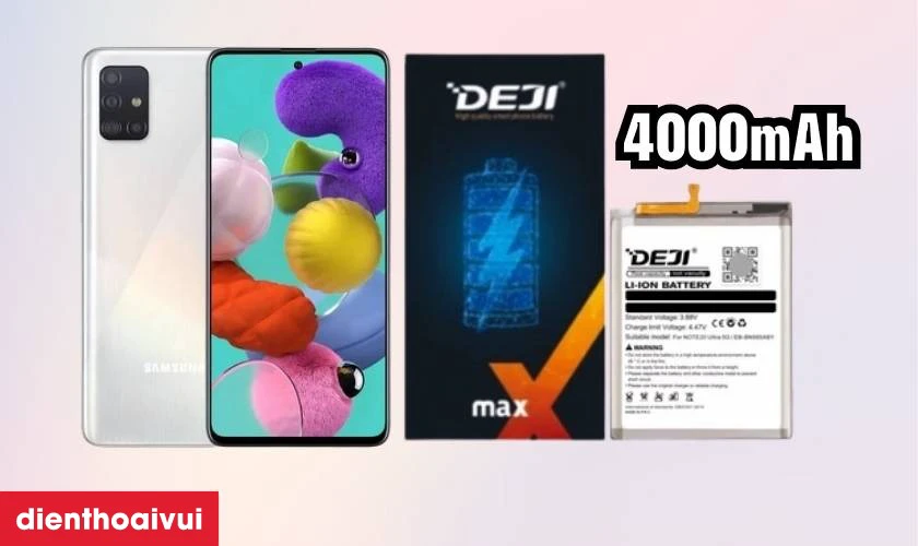 Thay pin Samsung Galaxy A51 chính hãng Deji