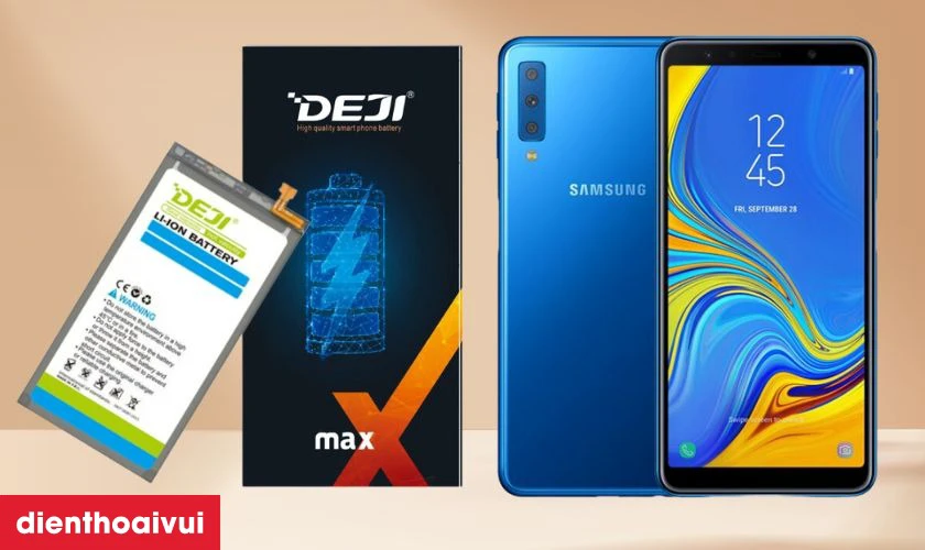 Dịch vụ thay pin Samsung Galaxy A7 2018 ch&iacute;nh h&atilde;ng Deji