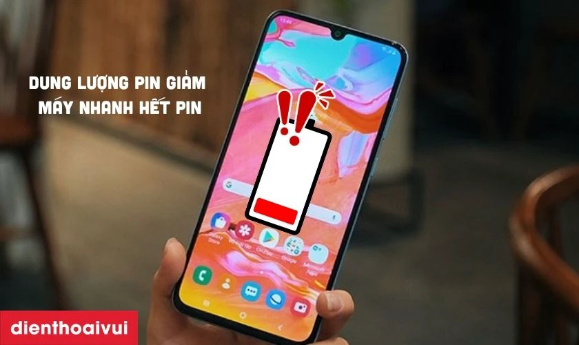 Dấu hiệu cần thay pin Samsung A70