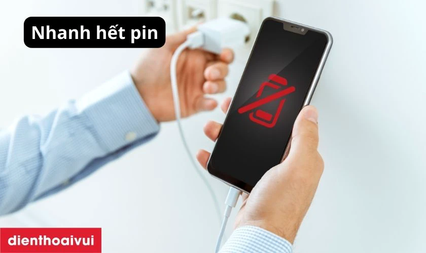 Sụt dung lượng nhanh ch&oacute;ng l&agrave; dấu hiệu cần thay pin cho Samsung A81