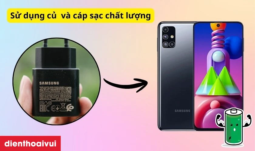 C&aacute;ch sạc pin đ&uacute;ng c&aacute;ch sau khi thay pin