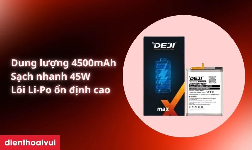 Giới thiệu pin Samsung Galaxy S22 Plus h&atilde;ng Deji