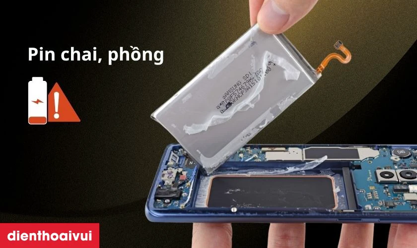 Dấu hiệu cần thay pin Samsung S9 Plus