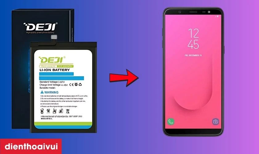 Pin Samsung J8 ch&iacute;nh h&atilde;ng Deji l&agrave; g&igrave;?